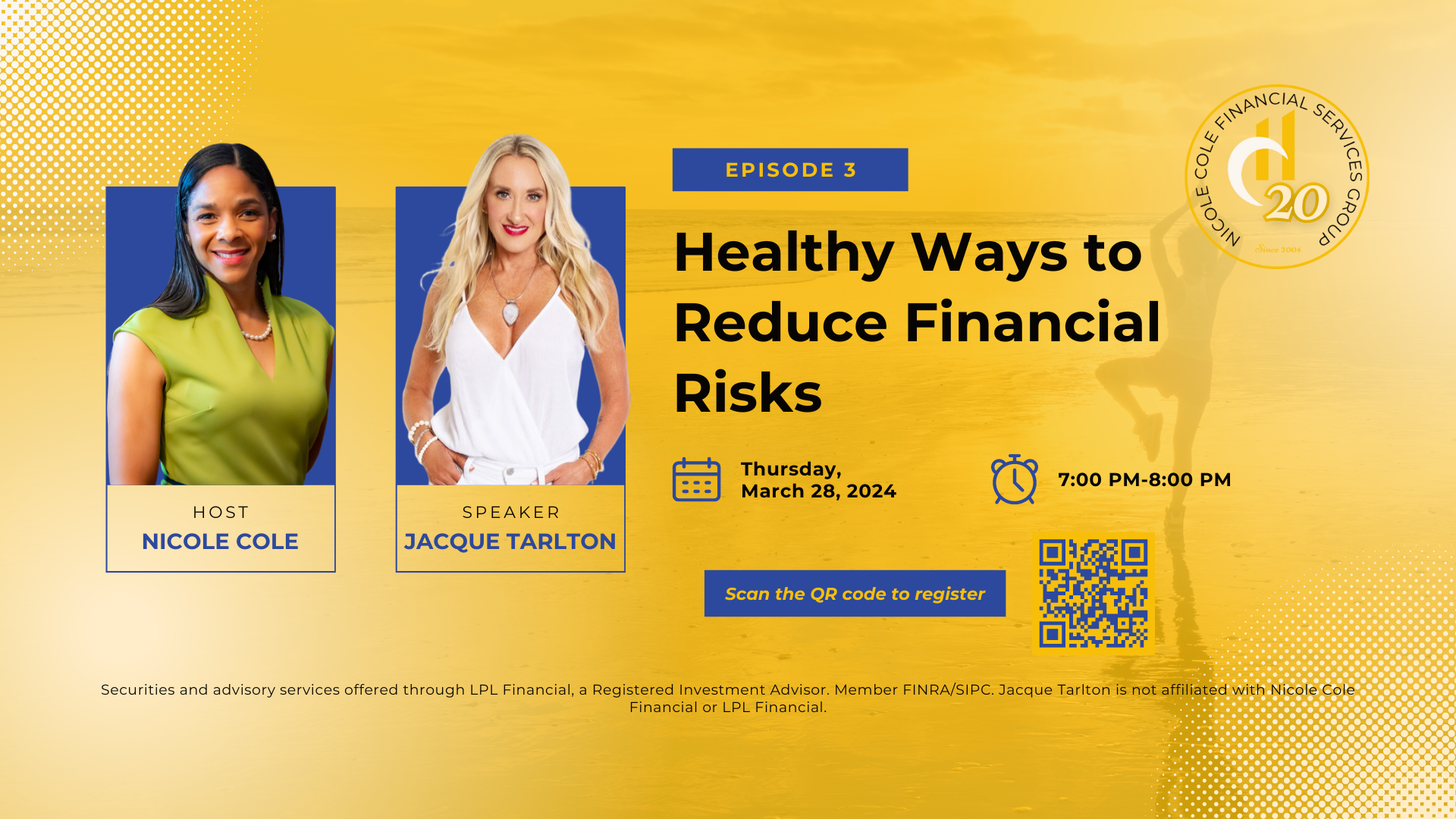 Healthy Ways to Reduce Financial Risks with Jacque Tarlton
